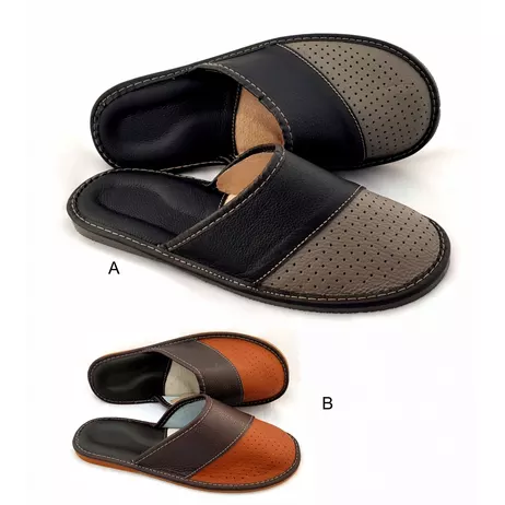Kapcie Męskie skórzane