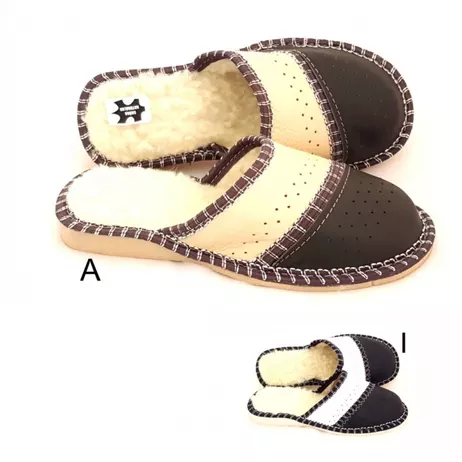 220. Pantofle damskie ocieplane