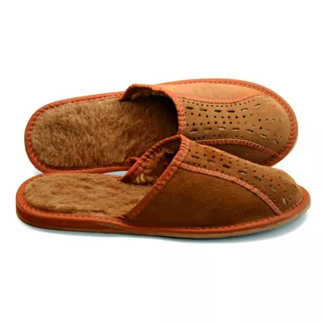 Pantofle Męskie ocieplane Zamszowe