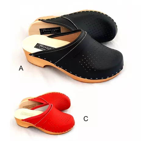 Drewniaki Skóra naturalna