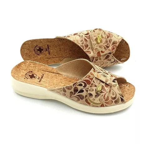 Żelbut 3513 beż kwiaty