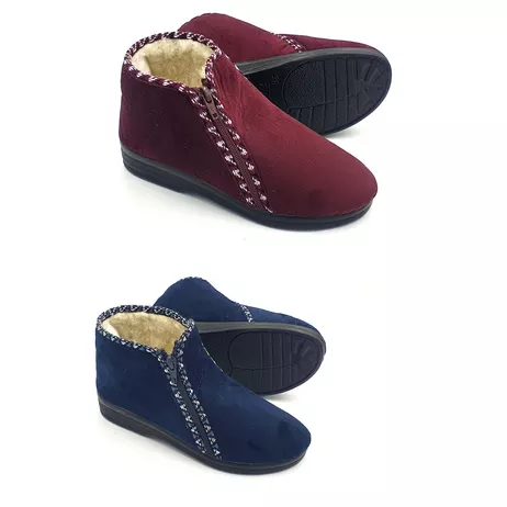 Boczny zamek Granat - bordo