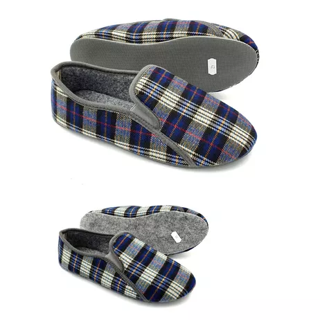 Nowe Bambosze męskie Krata