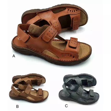 męskie skórzane sandał NOWY