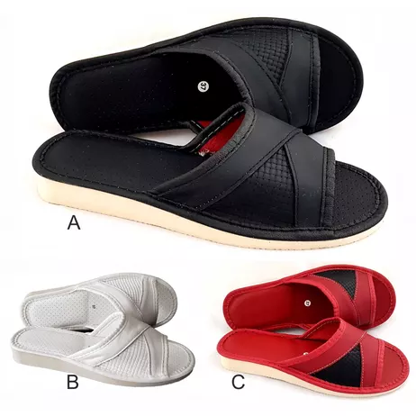 Pantofle Damskie Skóra