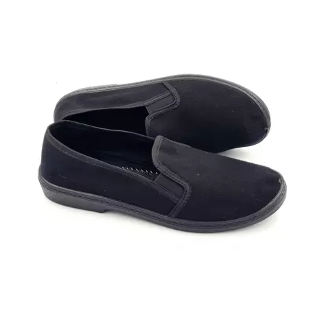 Tenisówki czarne łuk-pol drelich