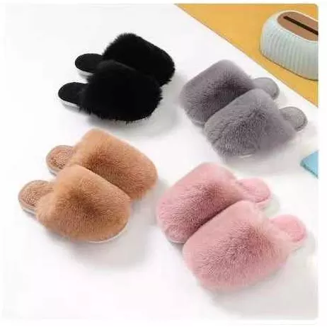 E626 Pantofle damskie ocieplane