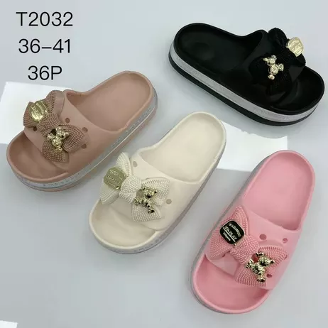 T2032 kokarda klapki basenowe 36-41