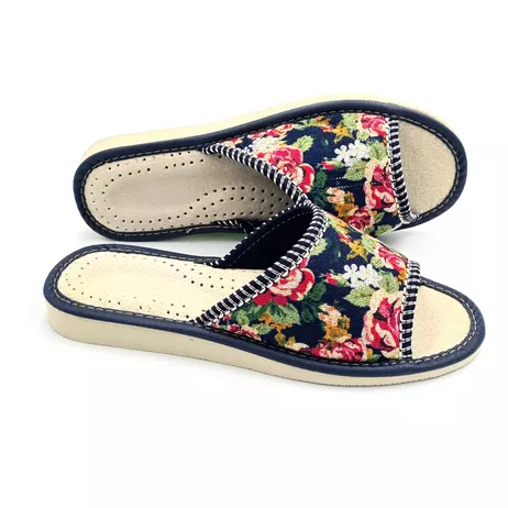 Pantofle kwiaty otwarty