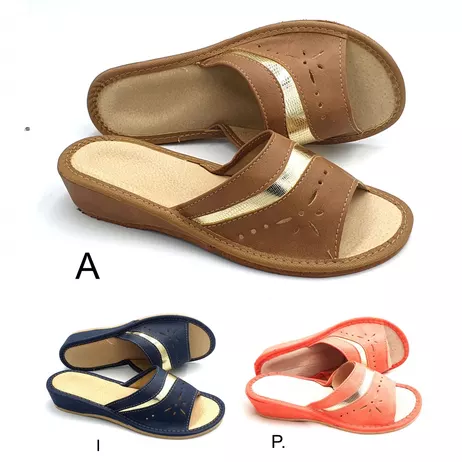 Pantofle Damskie na klinie