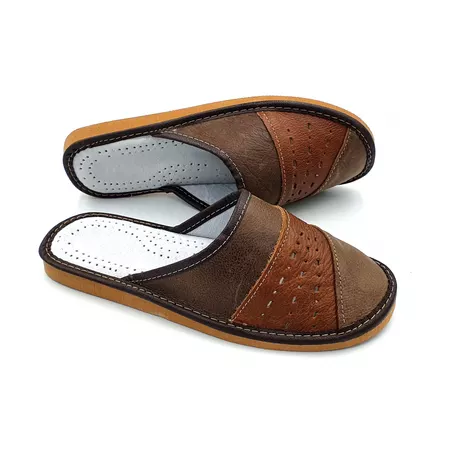 Kapcie Męskie skórzane