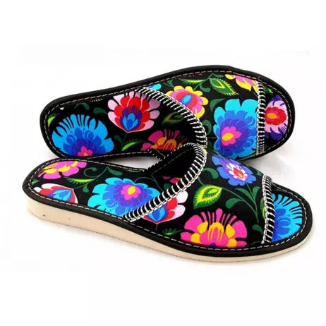 Pantofle Damskie łowickie