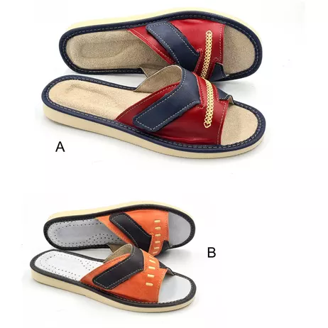 Rzepy Pantofle Damskie nowosc