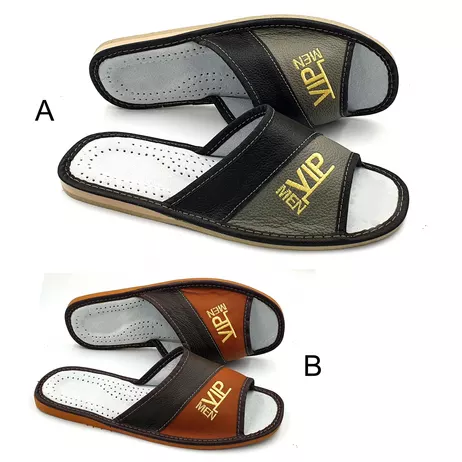 VIP MEN skóra otwarte